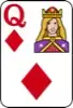 Queen of Diamonds floating decoration